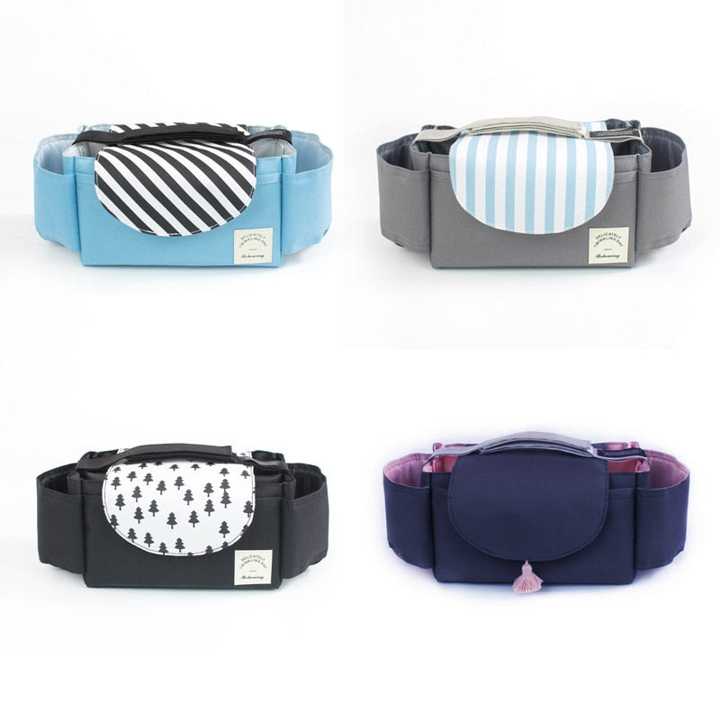 Modern unisex parent organizer, offering flexible compartments for diapers and other baby items on the go.