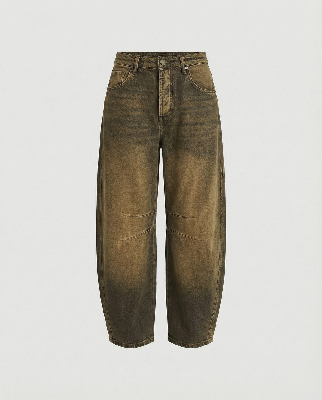 Comfortable women's mid-rise barrel jeans, relaxed fit and curved leg for easy everyday style.