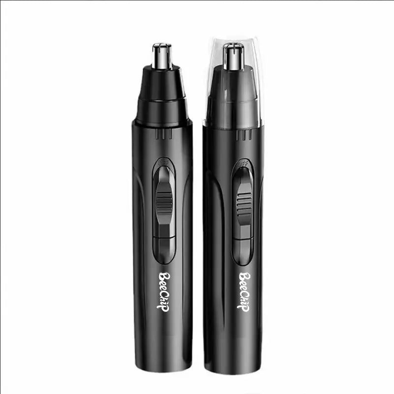Unisex rechargeable nose & ear trimmer. Painless personal care grooming tool for men & women, travel-ready.
