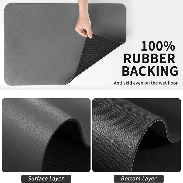 Solve wet counters with this absorbent diatomite kitchen dish mat. Quick-drying solution for dish draining.