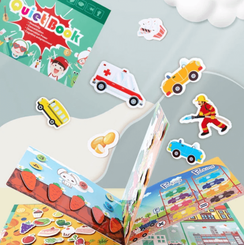 Toddler's velcro learning book, an engaging educational toy and perfect gift for early development & fine motor skills.