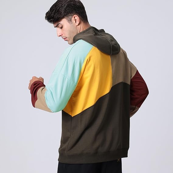 Comfortable men's casual pullover hoodie, featuring a modern design and all-day comfort.