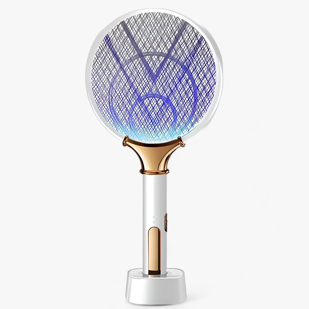 Unisex rechargeable mosquito lamp ensuring peaceful nights. Effective portable bug zapper for indoor/outdoor pest control.