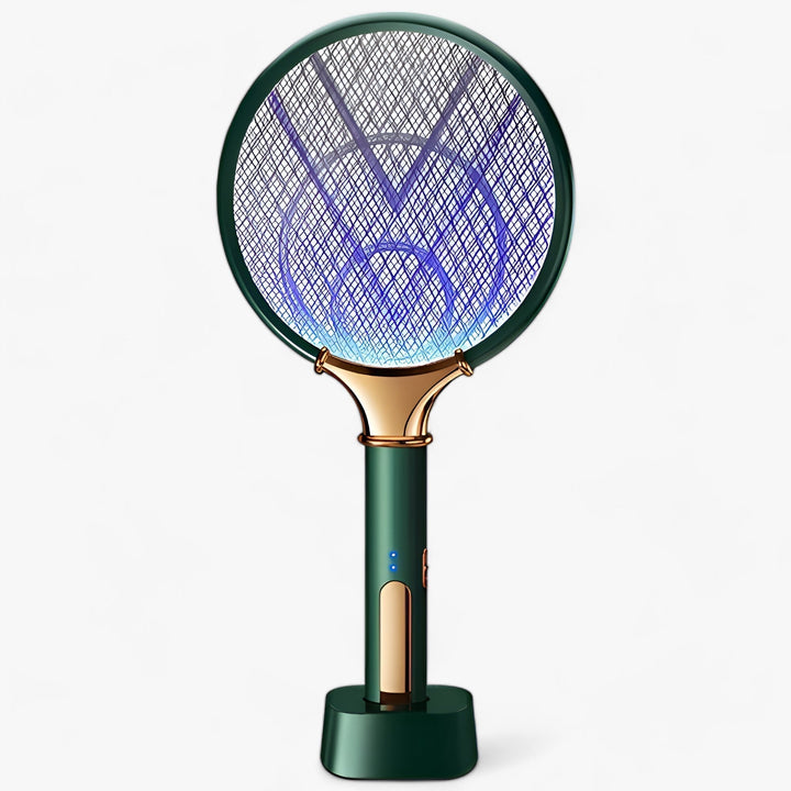 Modern, portable rechargeable insect killer lamp & bug zapper. Eco-friendly pest control for home, patio, or camping.