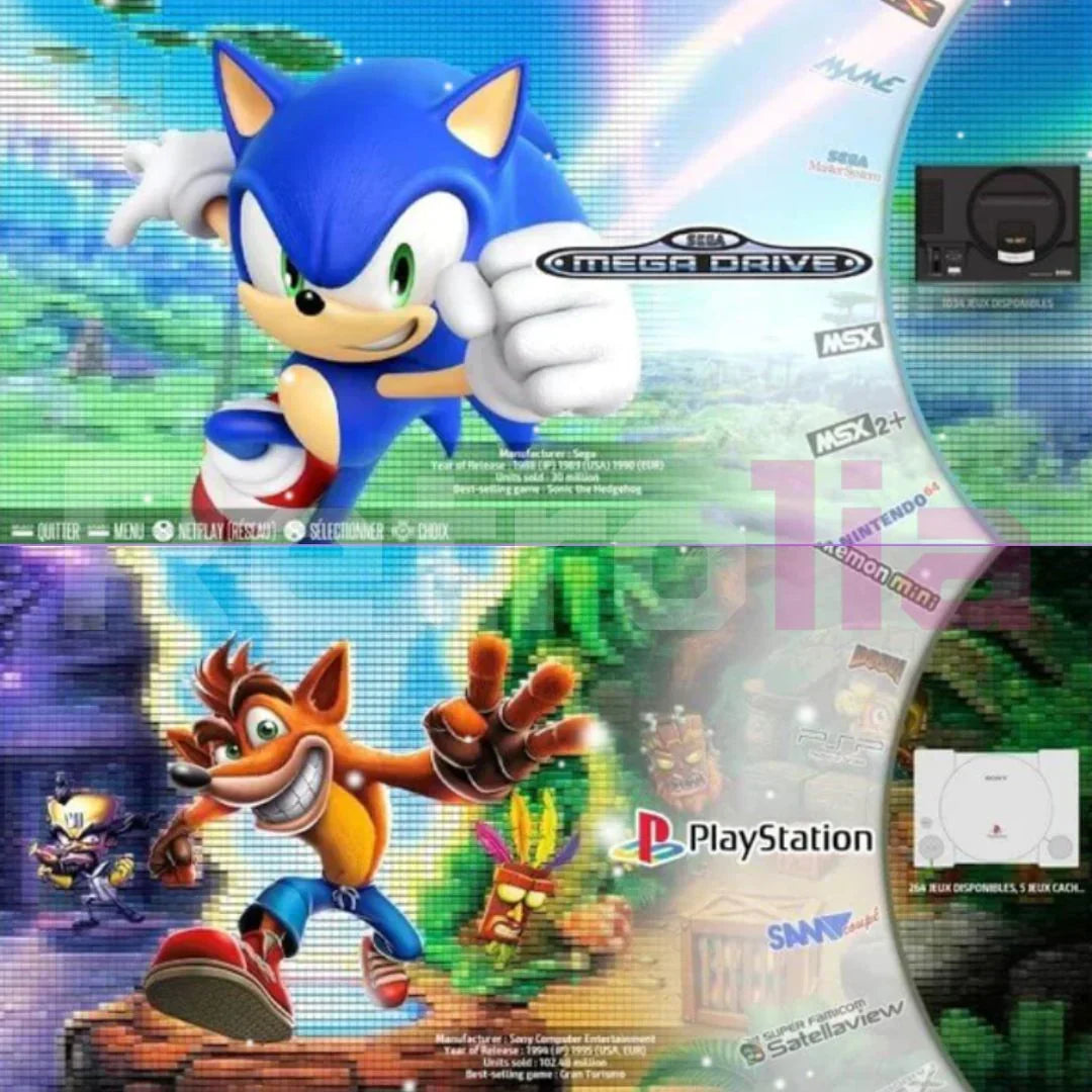 High-definition retro gaming console with 4K HDMI. Access 20,000+ classic video games, expandable storage.