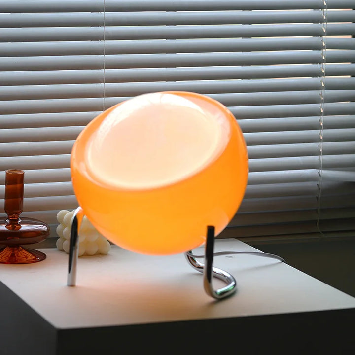 Elevate home decor with charming retro glass table lamp, Nordic accent light for any space.