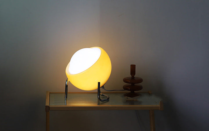 Chic retro glass table lamp, a modern Nordic LED accent light for sophisticated home decor.