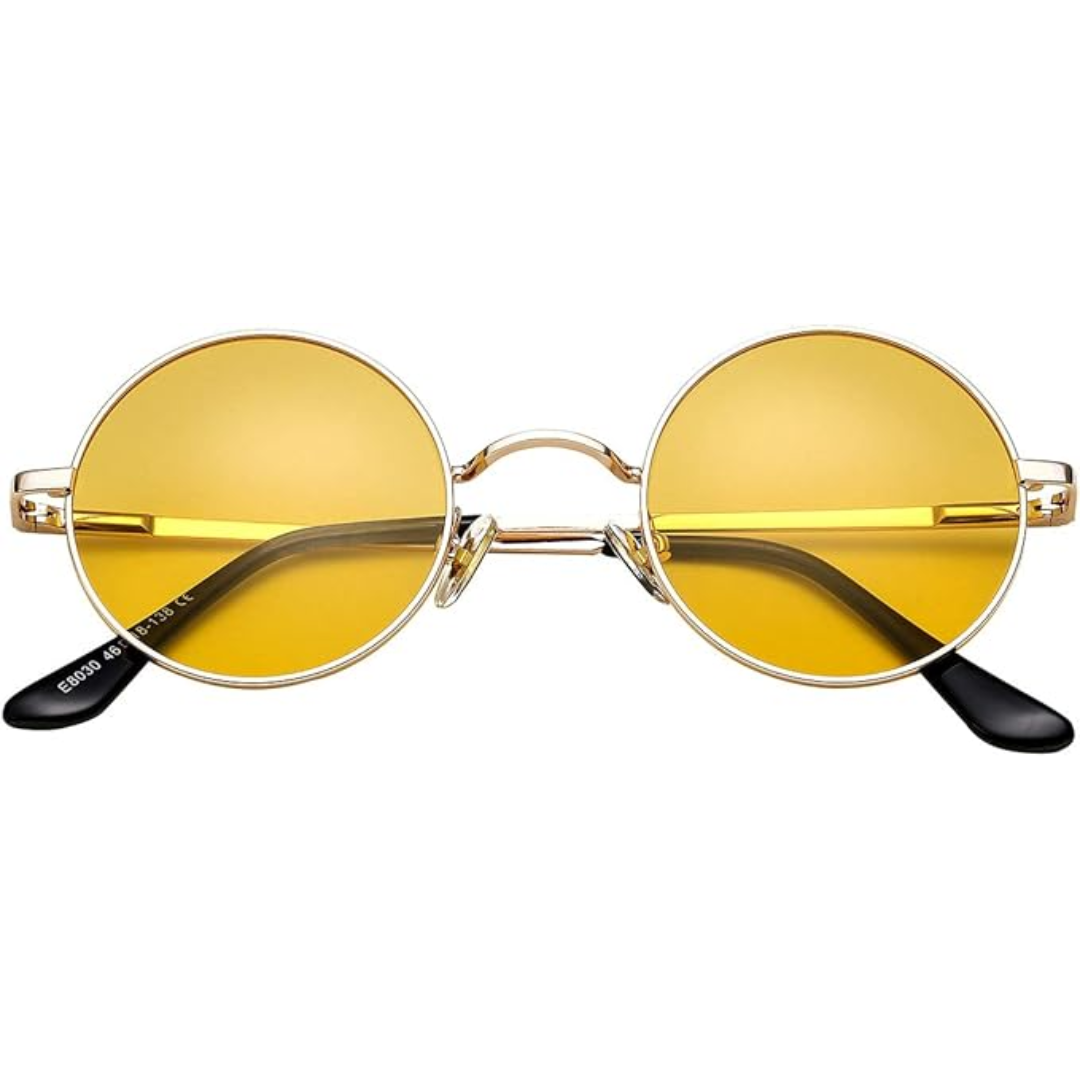 Iconic Lennon-style round sunglasses, polarized & vintage, for modern fashion.
