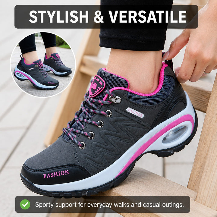Comfortable Ridge women's waterproof outdoor sneakers, offering protection & support for active wear.