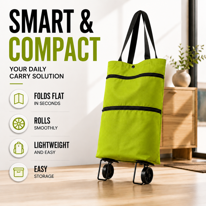 Multi-purpose foldable wheeled hand cart. Sturdy design for heavy loads, a portable utility solution.