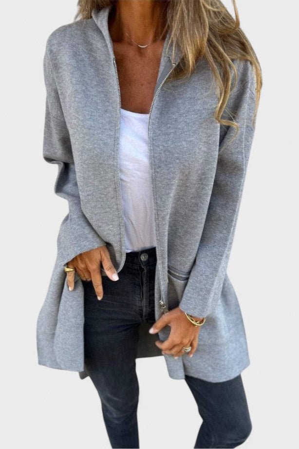 Casual workwear women's open front long sleeve blazer, ideal for everyday fashion.