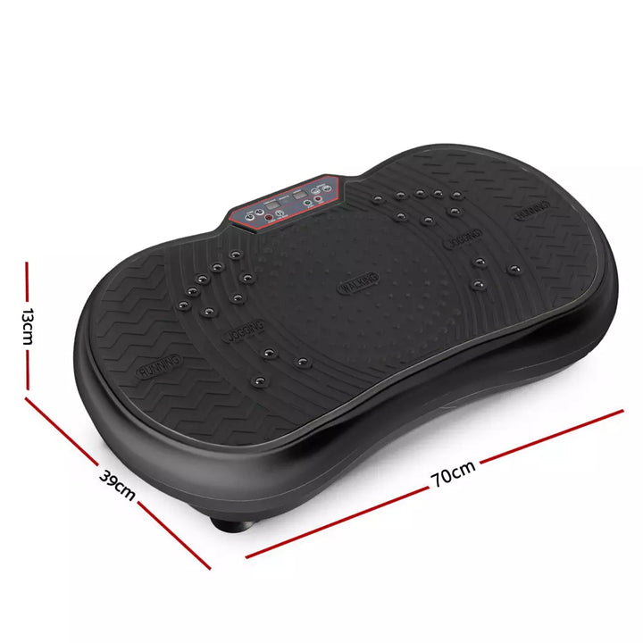 Easy-to-use unisex vibration plate with resistance bands for effective home workouts & fitness.