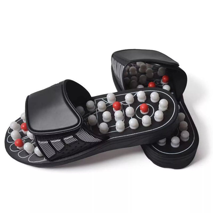 Unisex acupressure massage sandals for plantar fasciitis & foot pain relief. Therapeutic footwear.