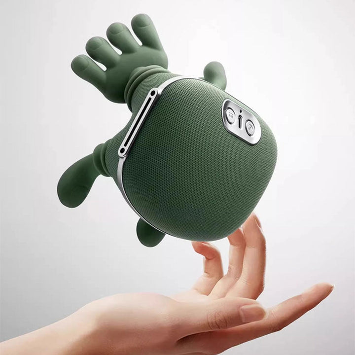Rechargeable shiatsu neck & shoulder massager with heat, perfect for stress relief.