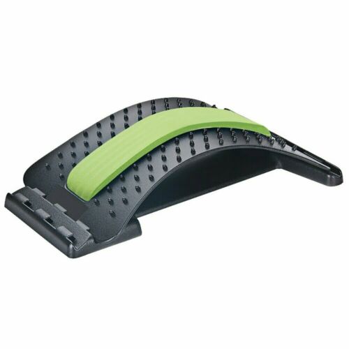Versatile adjustable back stretcher for full back relief, posture support & lumbar decompression.
