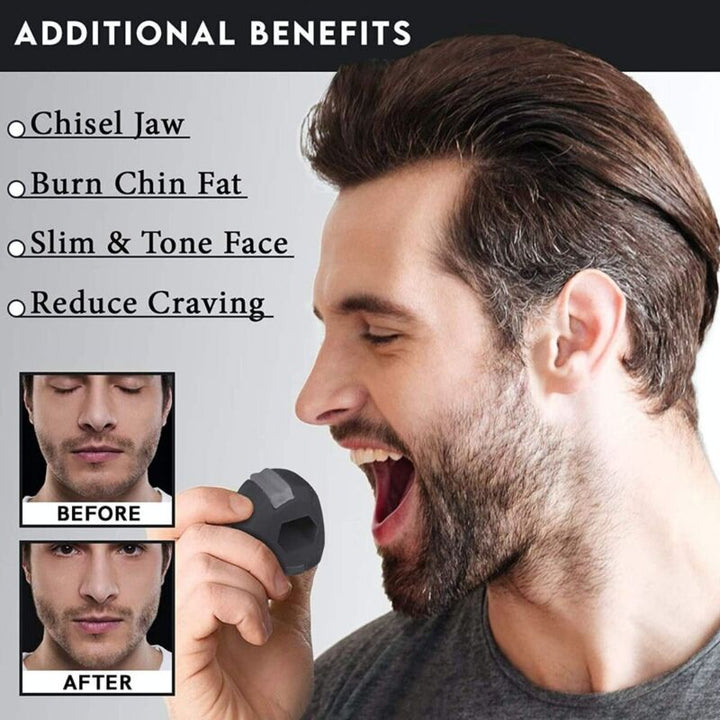 Get a sharper jawline with this unisex face slimmer & anti-aging fitness device.