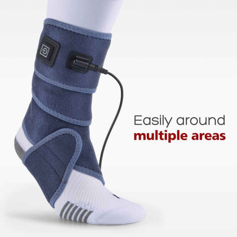 Comfortable heated wrist & arm wrap delivers soothing heat therapy for joint pain, muscle soreness, and stiffness.