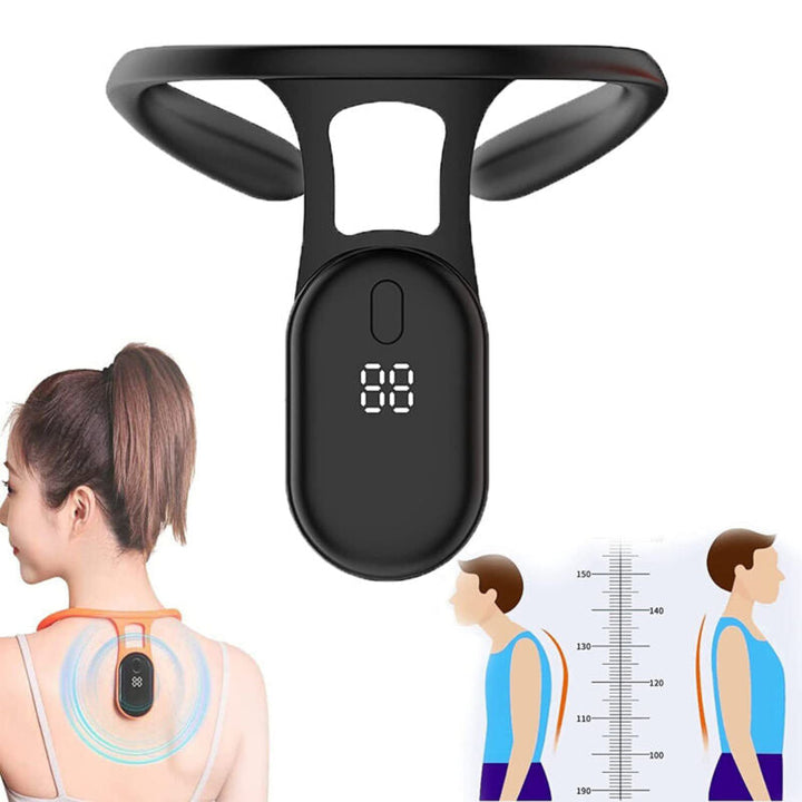 Ultrasonic back support device correcting hunchback, promoting spine health & proper posture alignment.