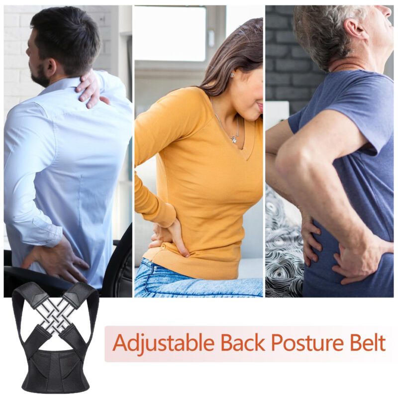 Breathable unisex posture corrector for comfortable support & spine alignment. Reduces shoulder and back pain.