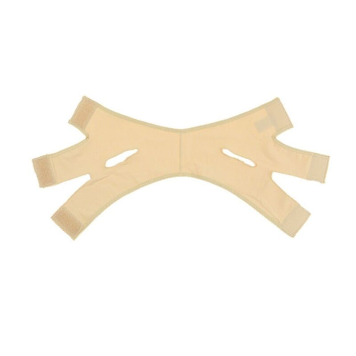 Soft, comfortable neck & chin wrap for facial slimming. Unisex compression design supports V-line contour & skin tightening.
