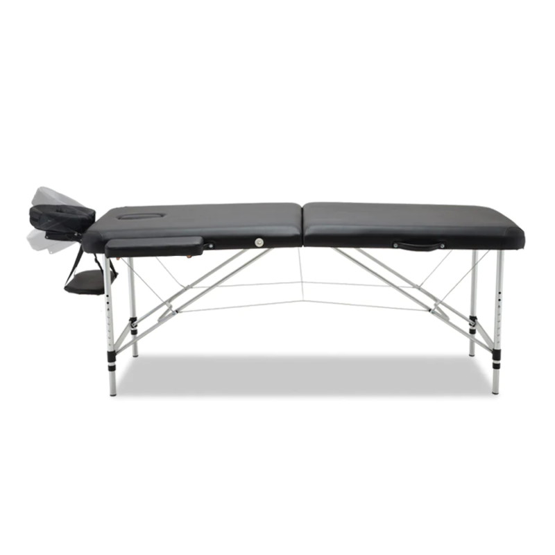 High-quality portable massage table, professional-grade with adjustable aluminum frame for comfort.