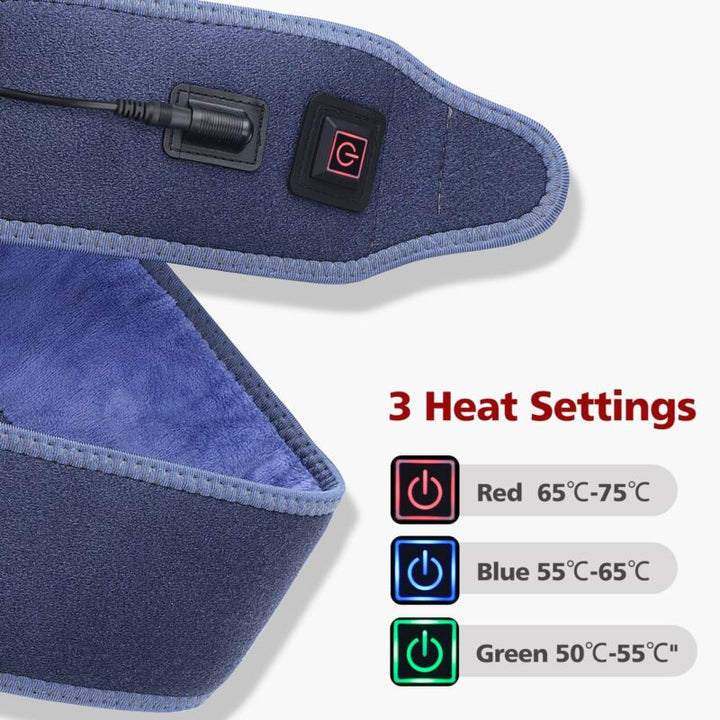 Therapeutic heated wrist and arm wrap offering deep heat for pain relief, muscle relaxation, and improved circulation.