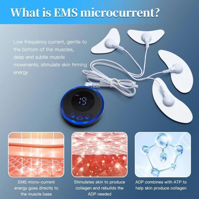 Experience a home spa with this EMS facial massager. Firms, tightens, and rejuvenates skin for a radiant, youthful look.