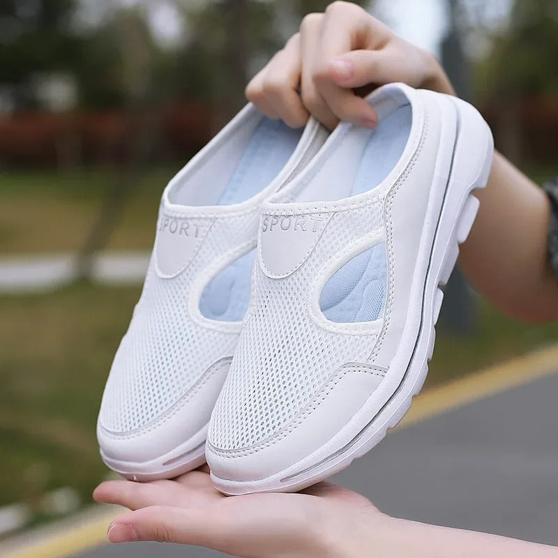 Cloud-Comfort open-toe sandals for women, providing daily foot relief. Cushioned, casual summer footwear.