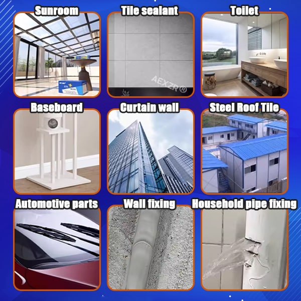 Universal quick-dry silicone sealant. Waterproof & weather-resistant for indoor & outdoor projects.