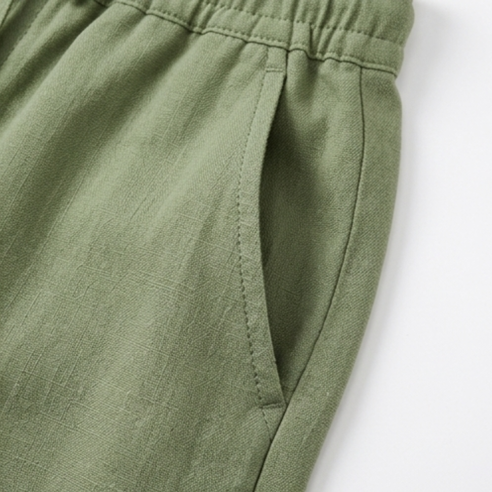 Stylish women's casual capri pants with a comfortable drawstring waist, great for leisure.
