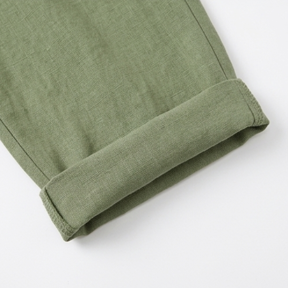 Relaxed fit women's capri pants, featuring a comfortable drawstring waist for ease.