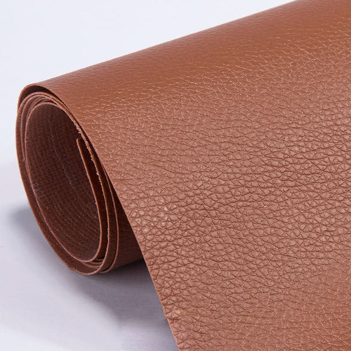 Large self-adhesive leather repair patch (19.7x53.9") for furniture, car seats & upholstery. Easy DIY fix.