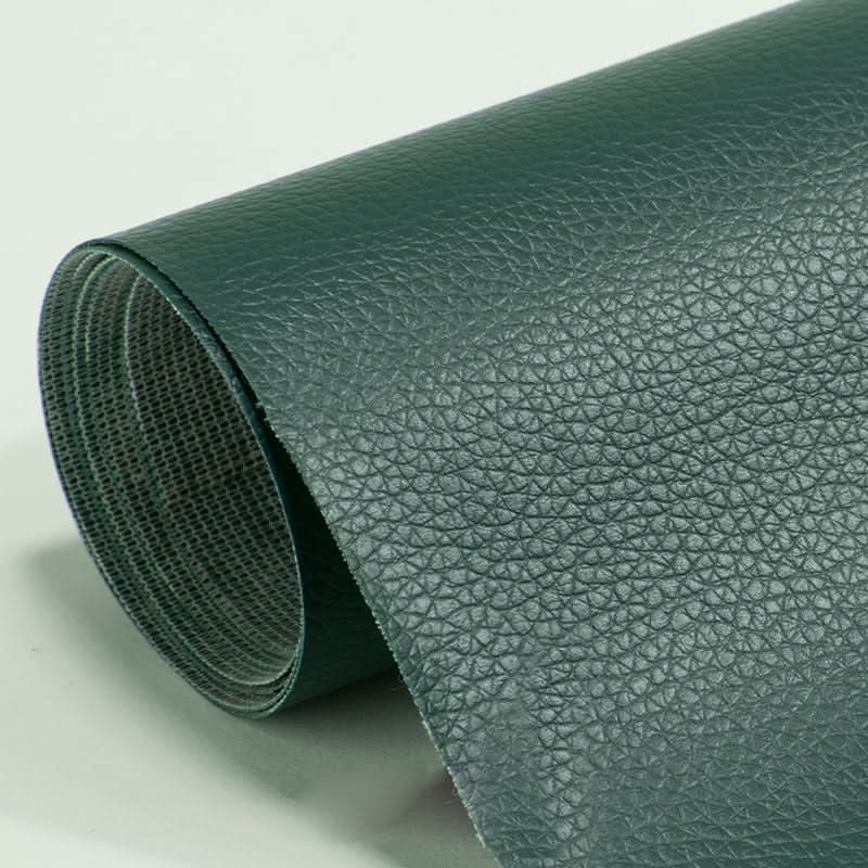Large self-adhesive faux leather repair patch for sofas, car seats, and vinyl upholstery mending & restoration.