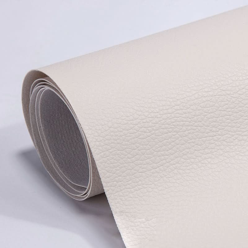 Versatile 19.7x53.9" self-adhesive patch for leather, vinyl, faux leather furniture & car seat repairs.