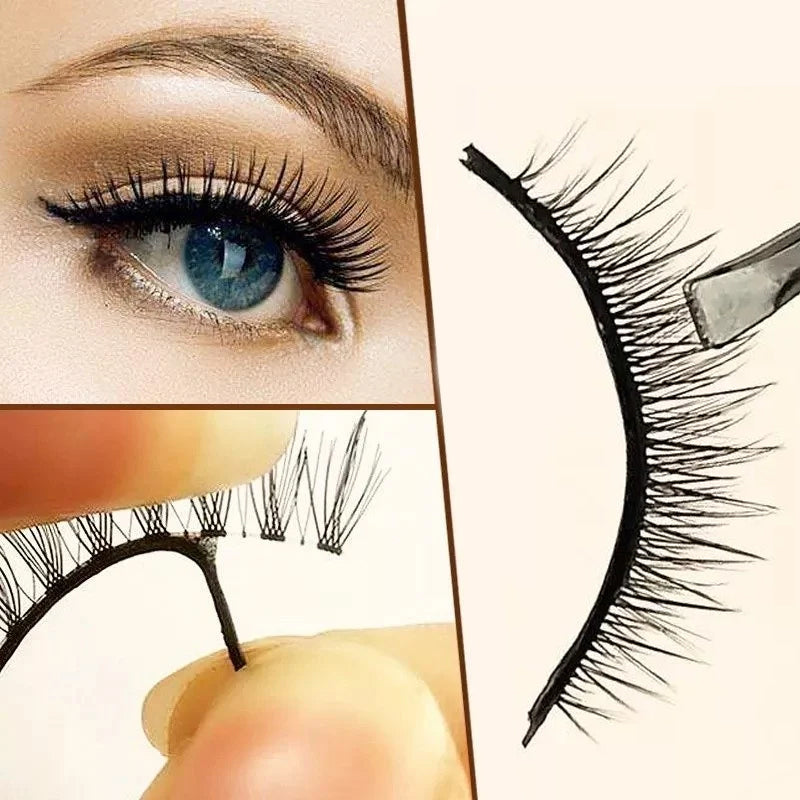 Full volume self-adhesive reusable false lashes for women, instant eye makeup & beauty.