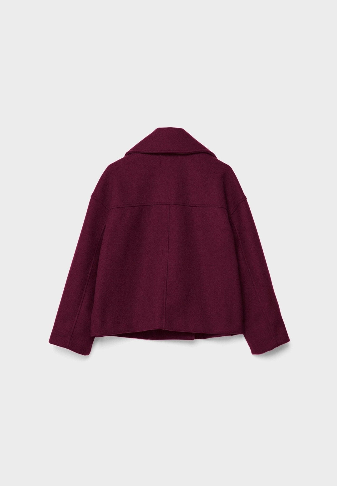 Chic outerwear for women: a double-breasted crop coat, highlighting modern style.