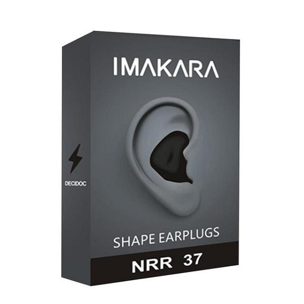 Soft silicone noise cancelling earplugs. Ideal for quiet sleep, travel, or concentration and focus.