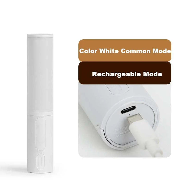 Motion-sensing LED night light; smart, automatic, and rechargeable for home safety.