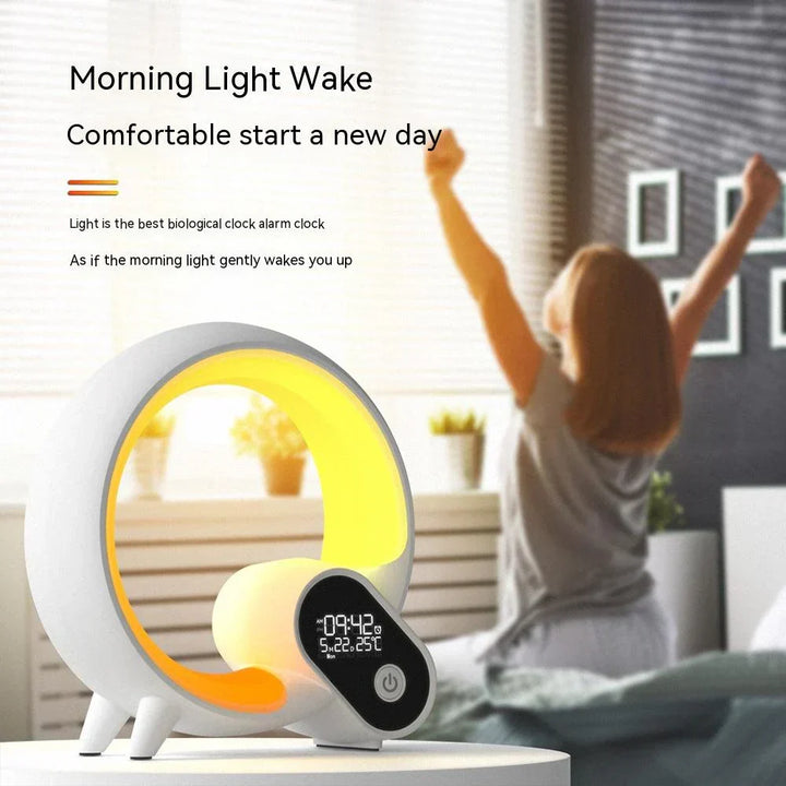 Smart LED night light, Liora, provides sleep therapy with white noise & custom color options.