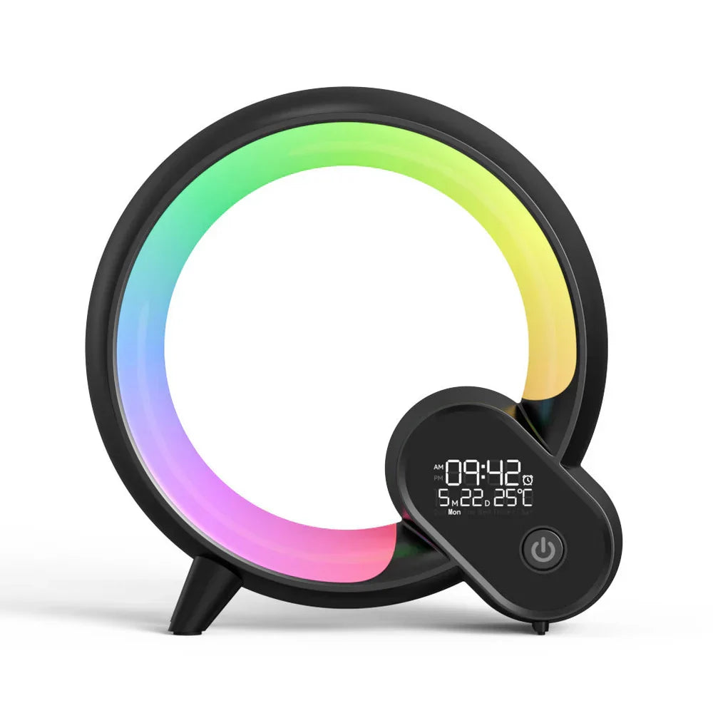Relaxation sleep aid: Liora smart night light with white noise & adjustable color mood lighting.