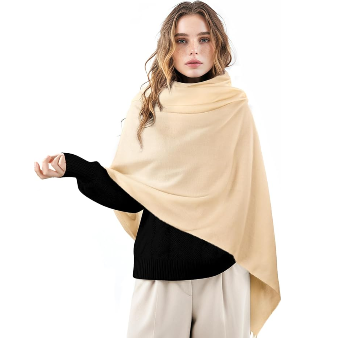 Plush cashmere winter scarf for women, ensuring warmth and a cozy feel in cold weather.