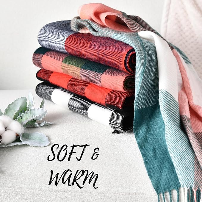 Versatile soft cashmere shawl for women, a warm winter scarf & elegant fashion wrap.