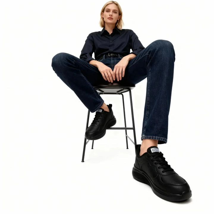 Casual women's comfort sneakers with excellent arch support, perfect for daily wear, travel, and walks.