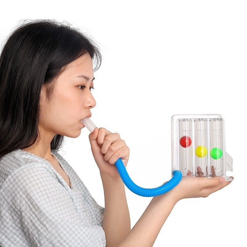Wholesale PVC lung exerciser for unisex deep breathing. Improves respiratory health, airway clearance & fitness.