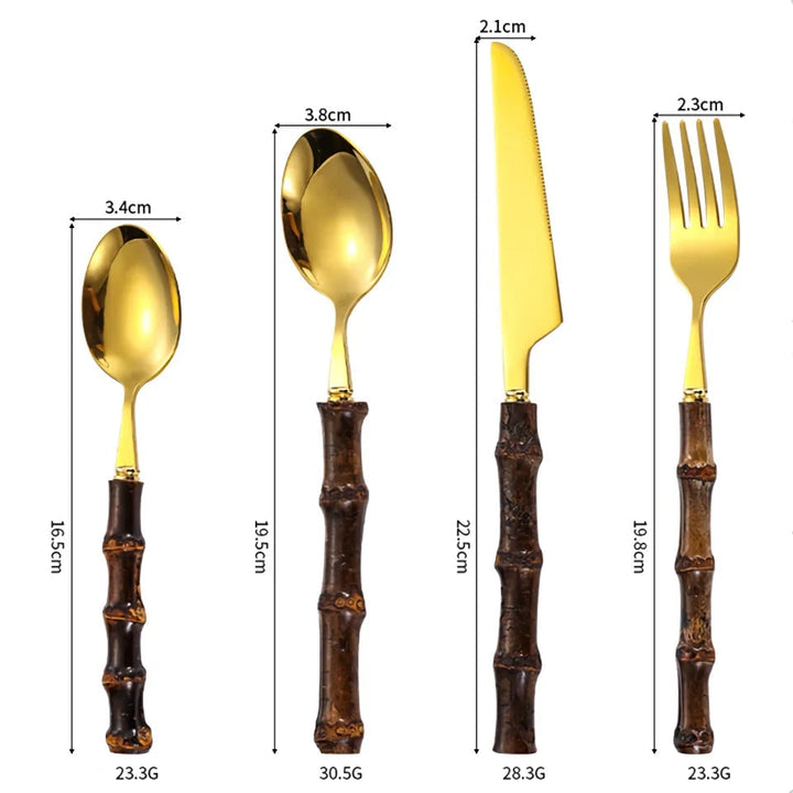Premium flatware for 6 people, enhancing any dinnerware set with its elegant and durable design.
