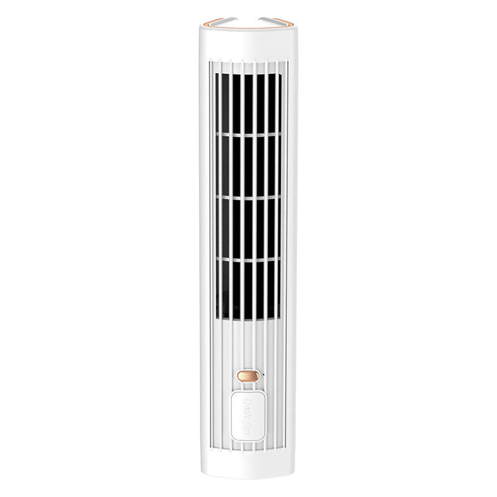 Quiet oscillating personal cooling fan, ideal for desk or bedside use, providing gentle air circulation for summer comfort.