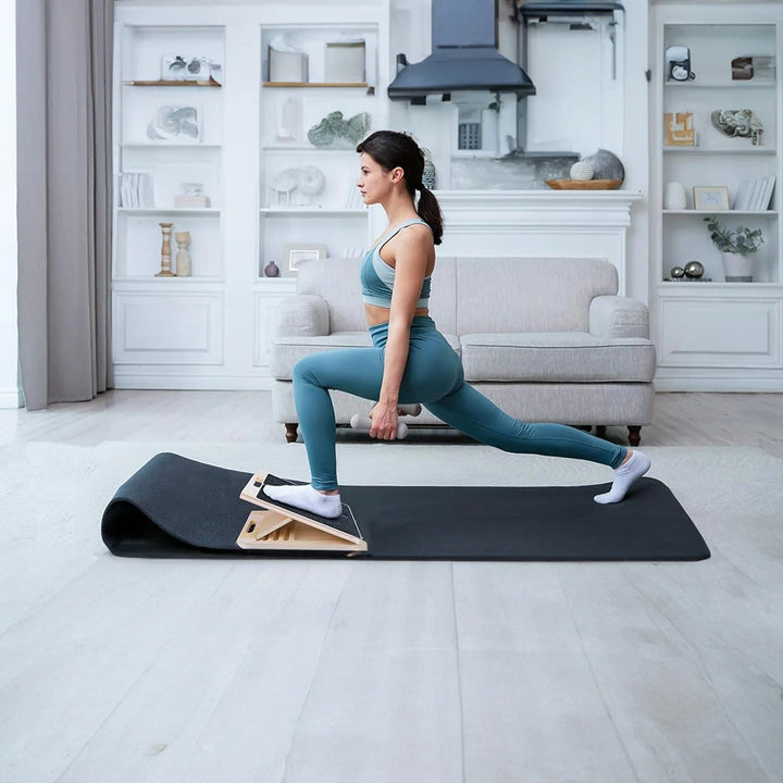 Multi-angle adjustable mobility trainer for effective calf, ankle & foot flexibility exercises.