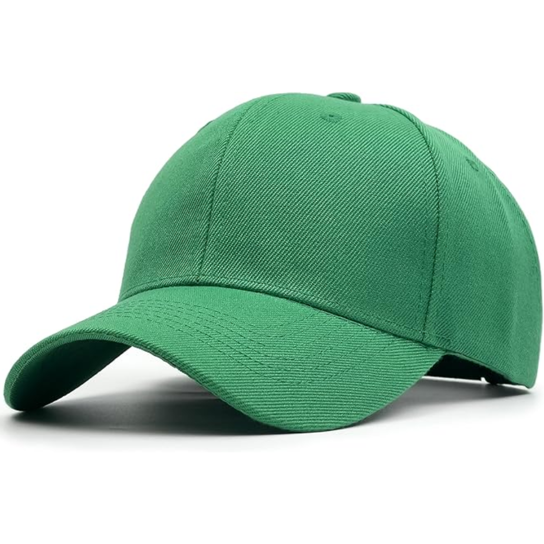 Fashionable structured baseball cap, adjustable unisex design for a cool, everyday look.