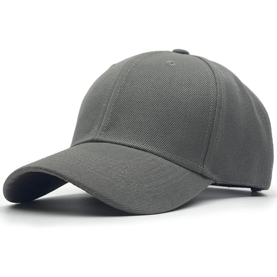 Well-designed structured baseball cap, adjustable for a snug fit, durable unisex fashion accessory.