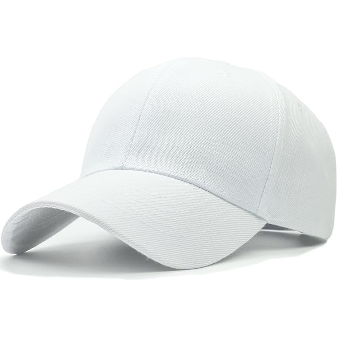 Structured unisex baseball cap, adjustable for a perfect fit, great for casual & outdoor wear.